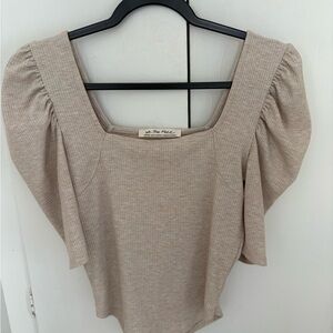 Free People Ribbed crop top